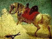 Baron Antoine-Jean Gros cheval arabe oil painting